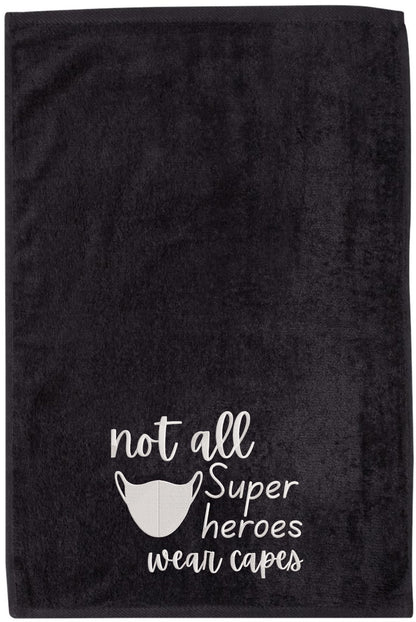 Embroidered Hand Towels - LOVE a Healthcare Hero & Not All Superheroes Wear Capes 100% Cotton Towel
