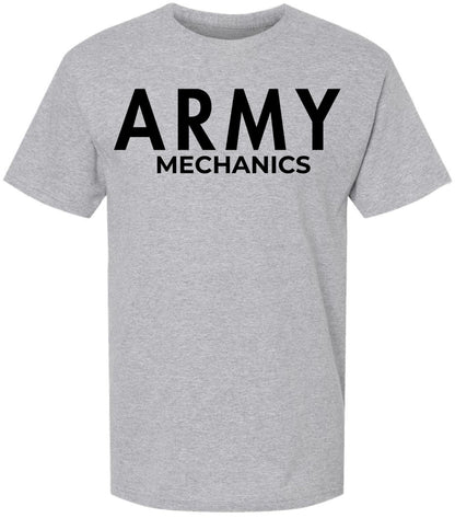Army Mechanics T-Shirt - 100% Cotton Crewneck Tee - Short Sleeve