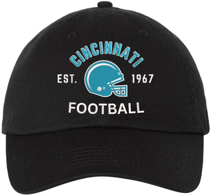 Football Team Dad Hat USA Embroidered Cotton Cap Adjustable Buckle National League Color Helmet Fan Hat