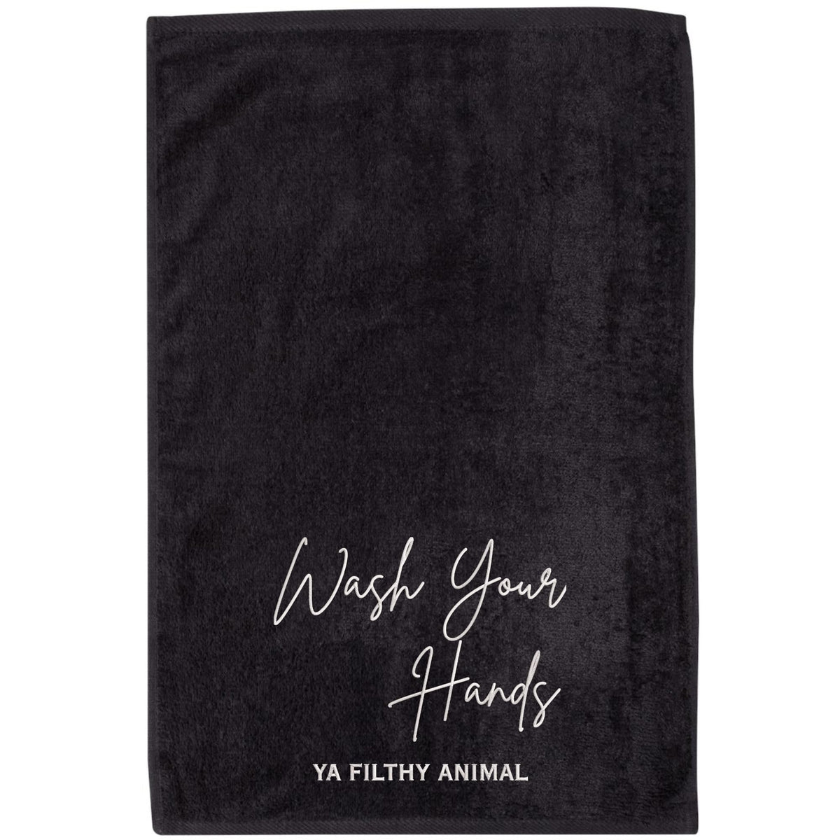 Funny Embroidered 100% Cotton Hilarious Sarcastic Graphic Hand Towel With Hemmed Edges