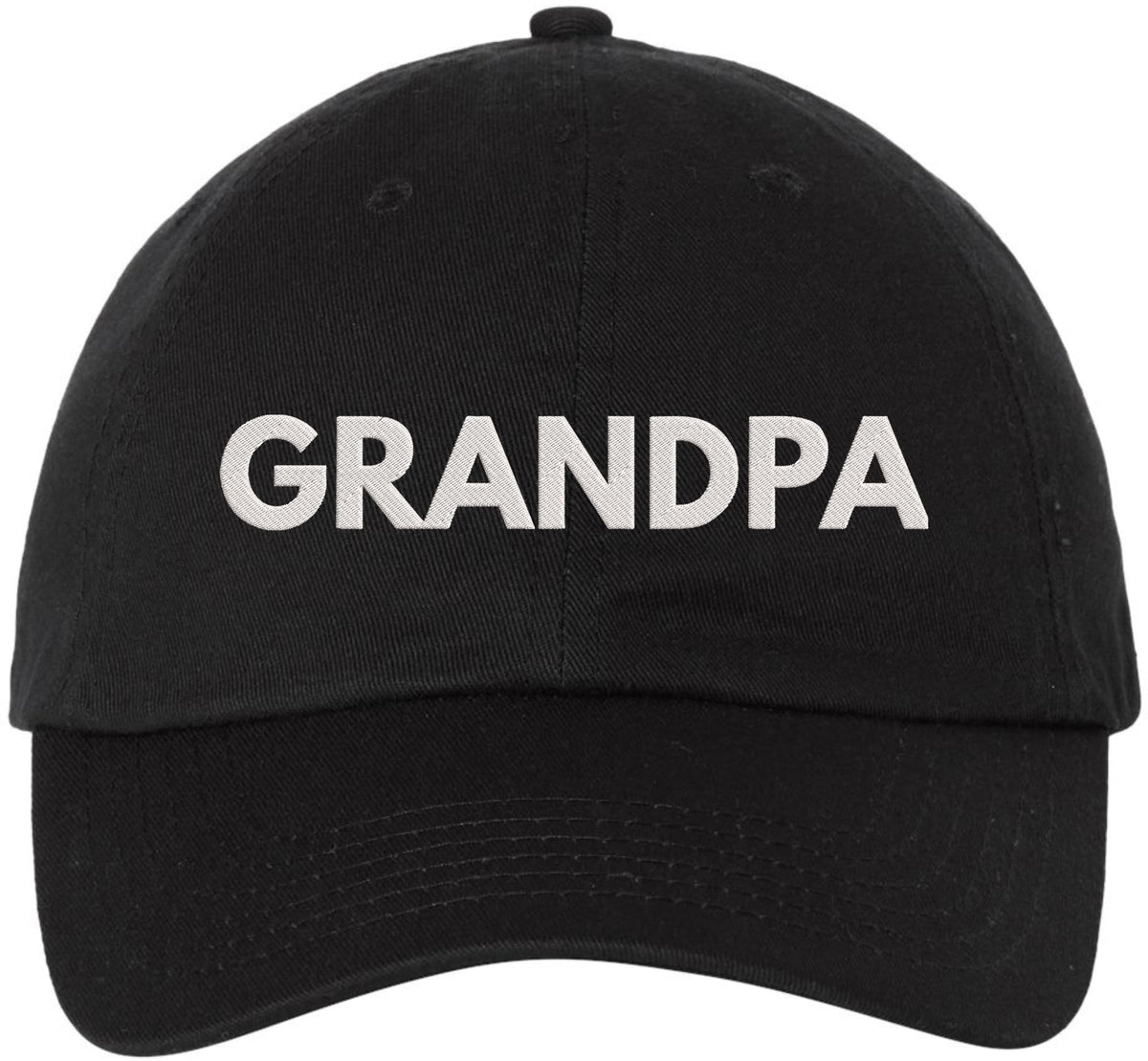 Grandpa Embroidered Dad Hat | Adjustable Cotton Birthday Christmas Gift for Grandfathers Baseball Cap