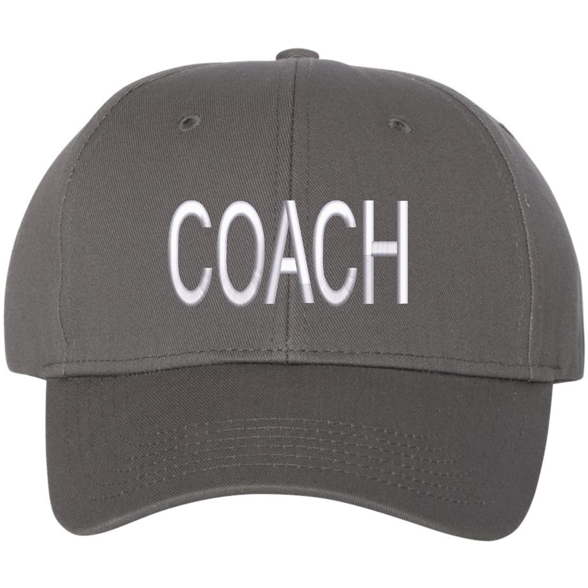 COACH Baseball Hat Embroidered Uniform Sports Cap for Head & Assistant, Adjustable for Men & Women Coaches