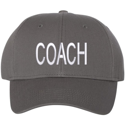 COACH Baseball Hat Embroidered Uniform Sports Cap for Head & Assistant, Adjustable for Men & Women Coaches