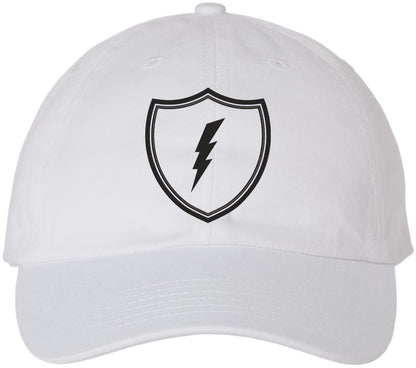 Shield Lightning Bolt Embroidered Baseball Cap USA Military Inspired Tactical Adjustable Dad Hat