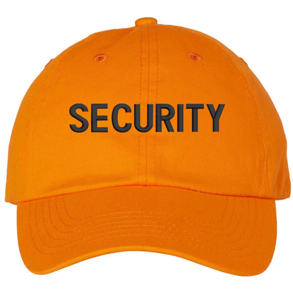 SECURITY Low Profile Baseball Dad Cap Unstructured Uniform Guard Officer Agent Adjustable Hat