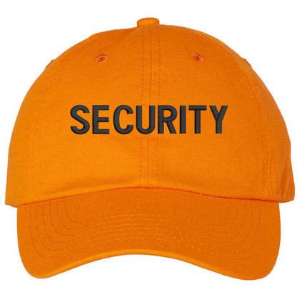 SECURITY Low Profile Baseball Dad Cap Unstructured Uniform Guard Officer Agent Adjustable Hat