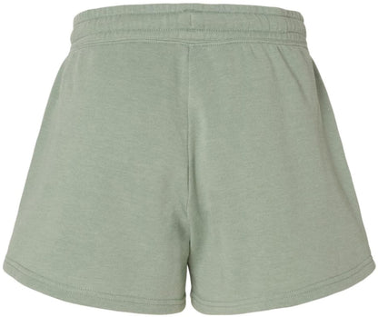 Women's Fleece Lined Sweat Shorts Lightweight Wave Wash Classic Fit with Elastic Waistband, Lounge Short