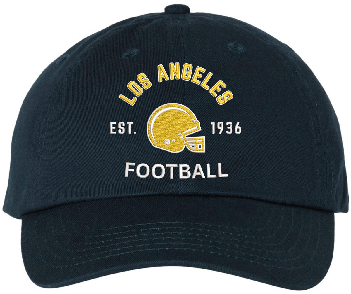 Football Team Dad Hat USA Embroidered Cotton Cap Adjustable Buckle National League Color Helmet Fan Hat