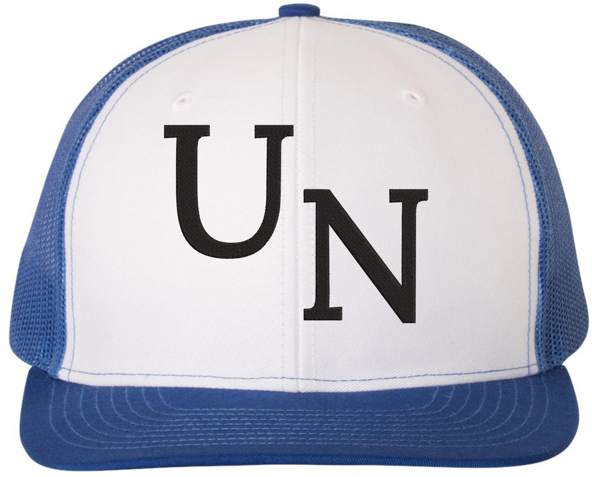 UN Embroidered Trucker Snapback Mesh Hat Adjustable Summer Baseball Cap
