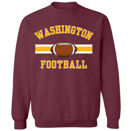 National Football US City League Teams Crewneck Sweatshirt | USA City Warm Sports Fan Gameday Pullover