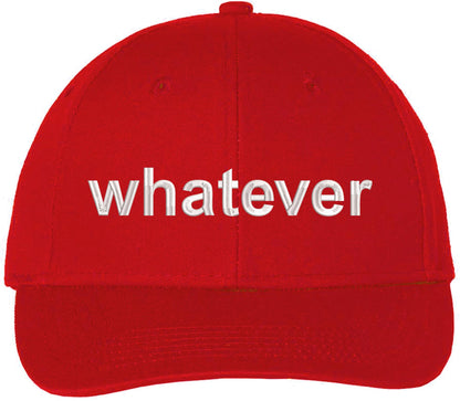 Whatever Embroidered Cap Funny Meme Minimalist Humor Dad Hat Casual Baseball Cap