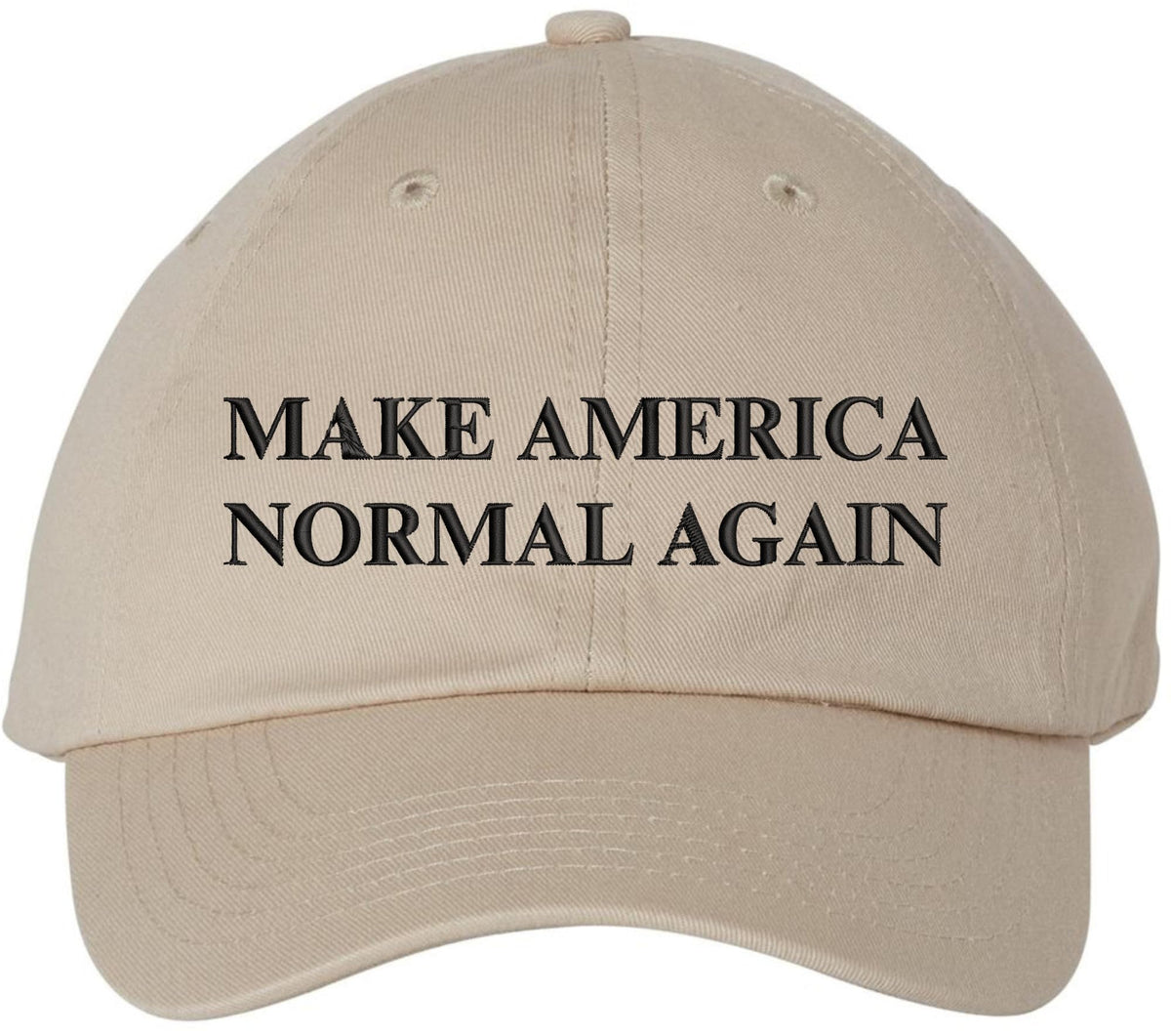 Make America Normal Again Embroidered Dad Hat | Funny Political Baseball Cap | Unisex Cotton Adjustable