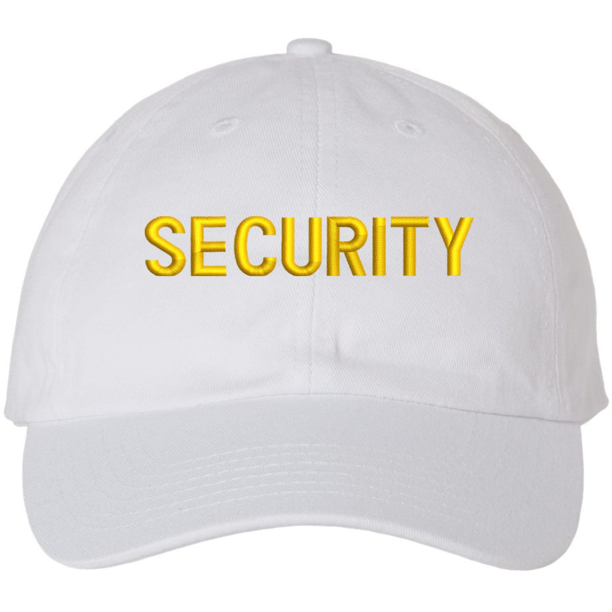 SECURITY Low Profile Baseball Dad Cap Unstructured Uniform Guard Officer Agent Adjustable Hat