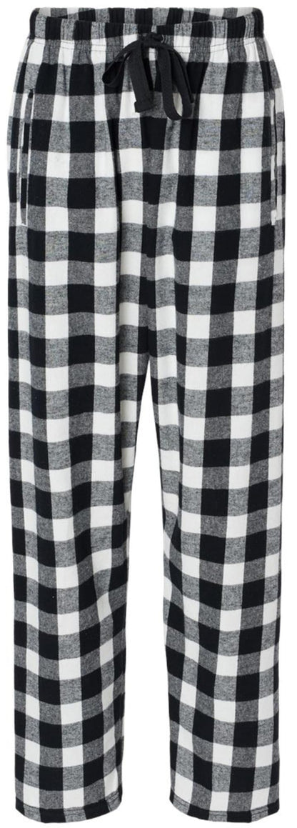 Women’s Flannel Lounge Pants, Buffalo Plaid Pajamas, Relaxed Fit with Drawstring Closure
