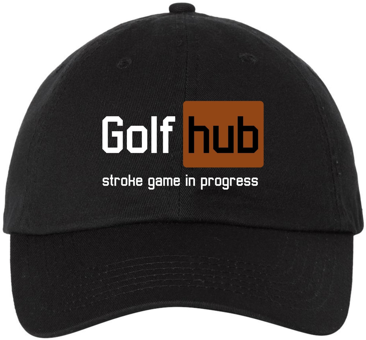Golf Embroidered Baseball Cap | Funny Sports 100% Cotton Adjustable Dad Hat for Men & Women