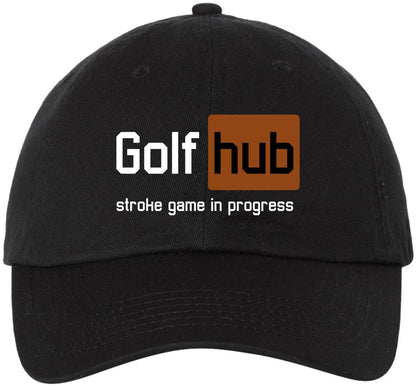 Golf Embroidered Baseball Cap | Funny Sports 100% Cotton Adjustable Dad Hat for Men & Women