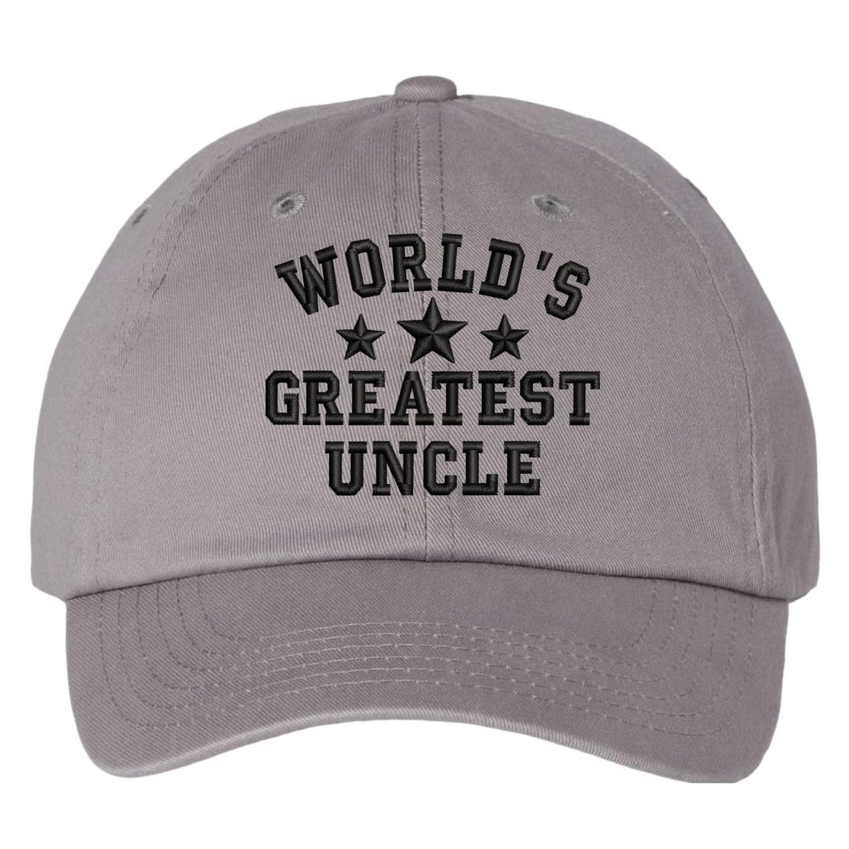 World's Greatest Uncle Low Profile Hat - Soft Cotton Embroidered Baseball Uncle Cap