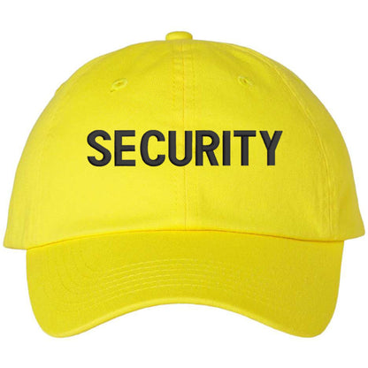 SECURITY Low Profile Baseball Dad Cap Unstructured Uniform Guard Officer Agent Adjustable Hat