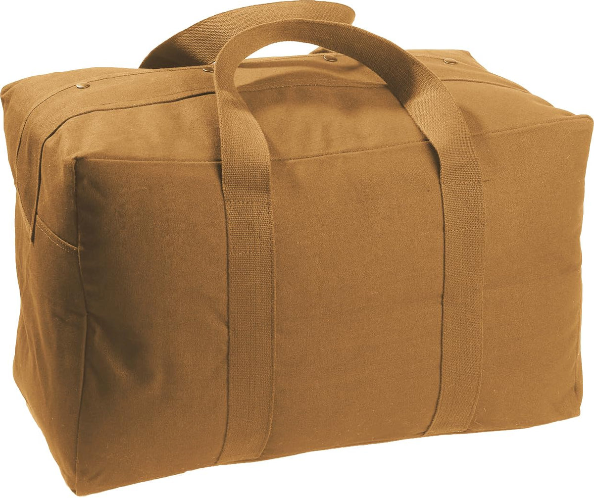 Tactical Parachute Cargo Bag Heavy Duty Canvas Carry Duffle Simple Solid Spacious Gear Bag