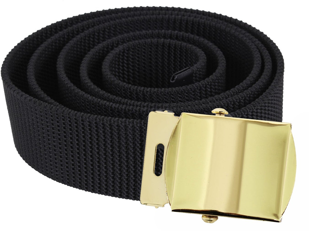 Nylon Web Belt Reversible Heavy Duty Tactical Military Waist Webbed Belt with Metal Slider Buckle