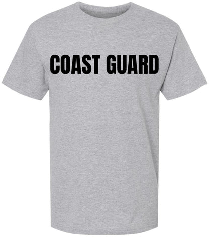 Coast Guard T-Shirt | US Physical Training PT Team Gym Workout Double Sided Printed Tee Shirt