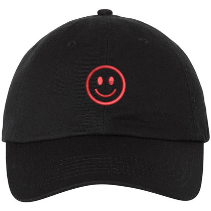 SMILEY FACE Adjustable Dad Cap Unstructured Face Trendy Unisex Preppy Hat