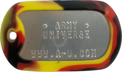 US Military Dog Tag Set - ID Matte Metal ID Dog Tags Necklace Complete Set with 2 Chains and 2 Silencers