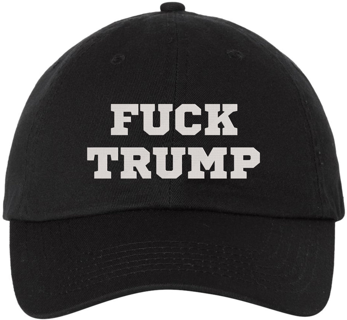 Fuck Trump Embroidered Dad Hat | Anti-Trump Adjustable Cotton Political Statement Baseball Cap