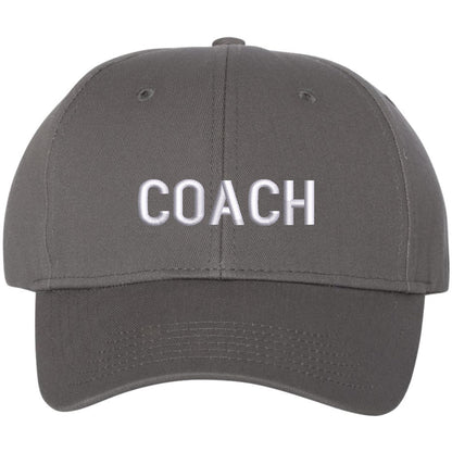 COACH Baseball Hat | Embroidered Coaches Uniform Head or Assistant Coach Sports Team Cap for Men & Women