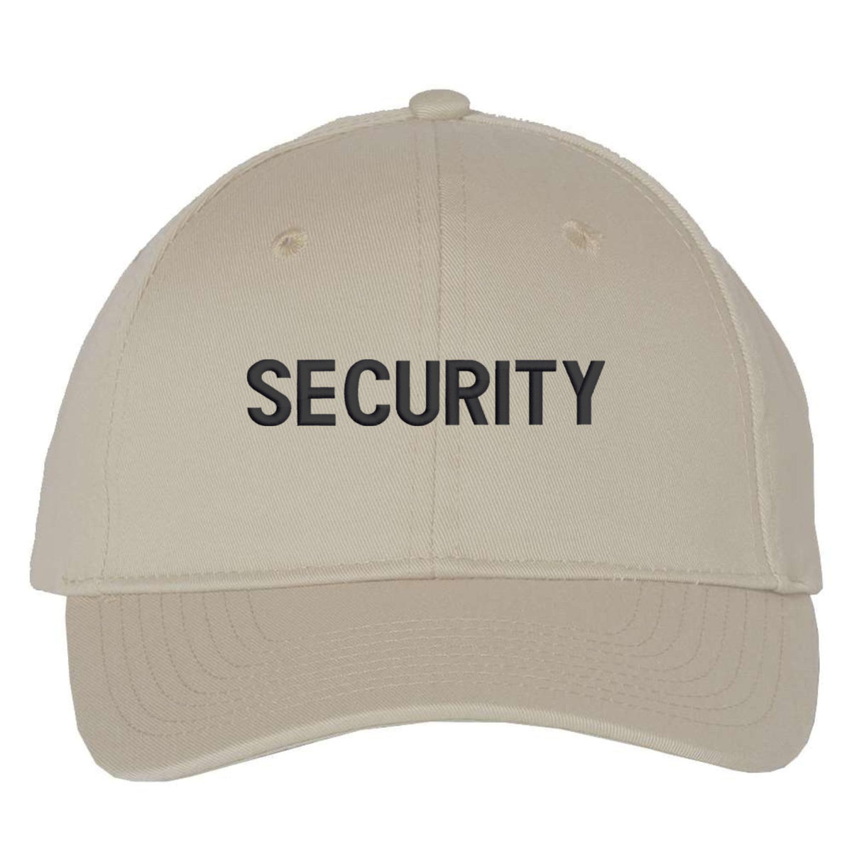 SECURITY Lightweight Twill Snapback Cap Structured Uniform Guard Agent Adjustable Hat