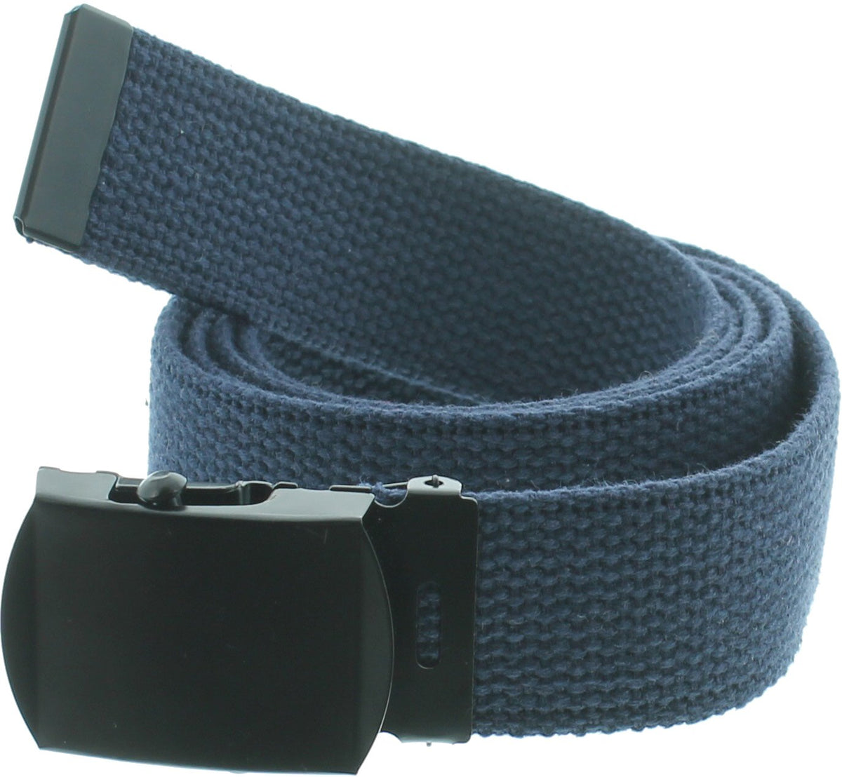 ARMYU Military Web Belt Reversible Cotton Canvas Army Camo & Solid Belts with Black Buckle 54"