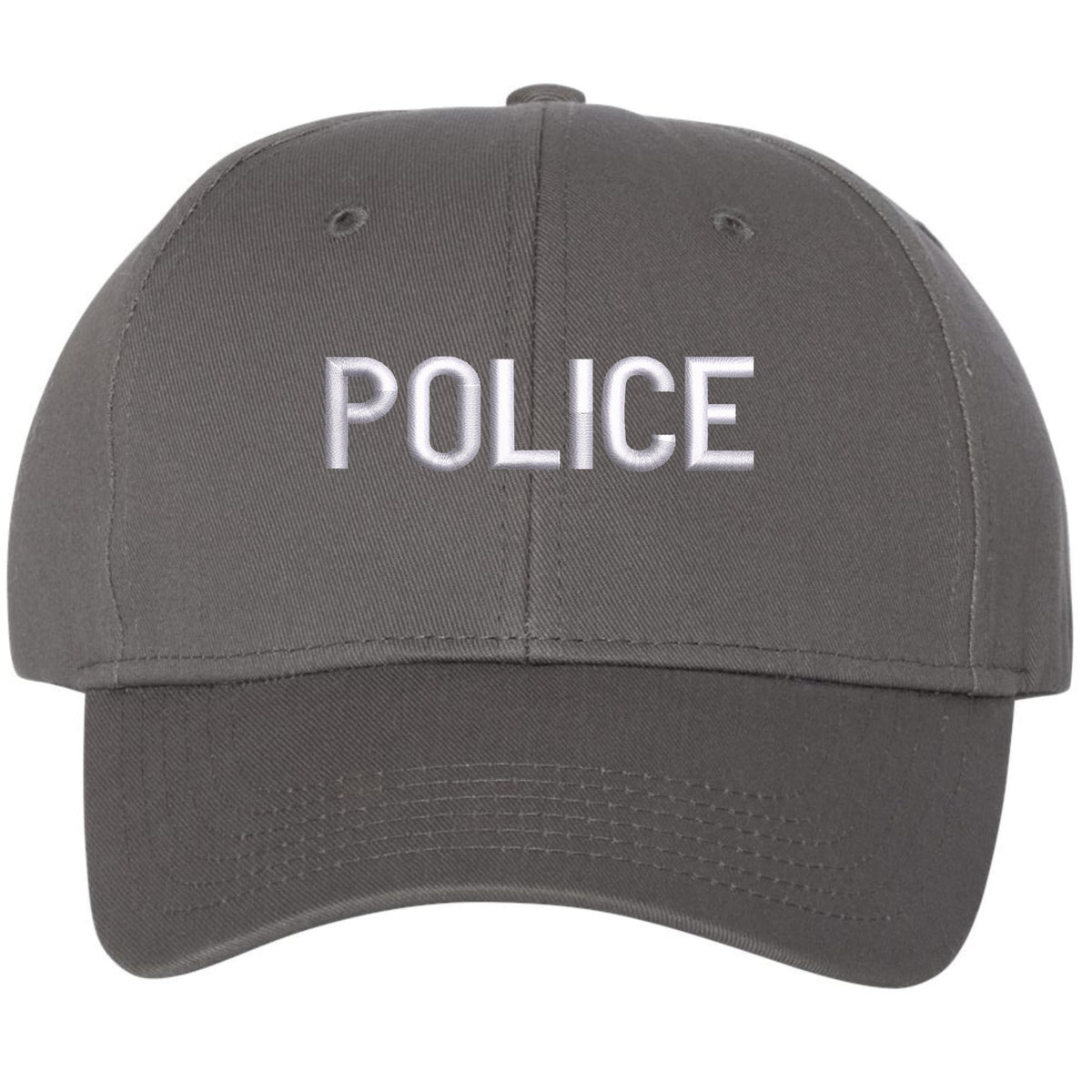 POLICE Embroidered Baseball Hat Structured Adjustable Uniform Cap for Guard, Officer, Policeman