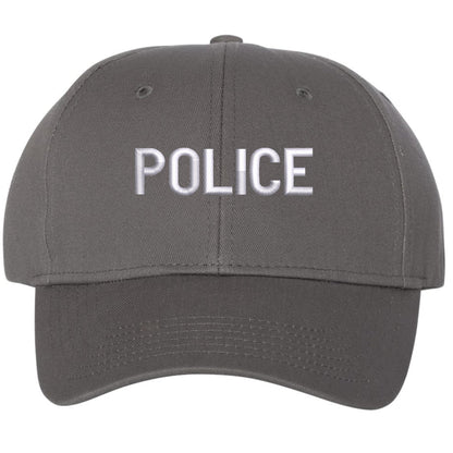 POLICE Embroidered Baseball Hat Structured Adjustable Uniform Cap for Guard, Officer, Policeman