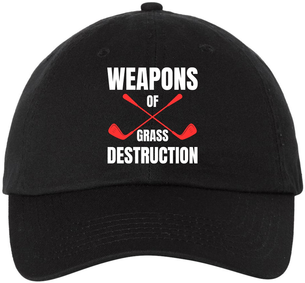 Golf Embroidered Baseball Cap | Funny Sports 100% Cotton Adjustable Dad Hat for Men & Women