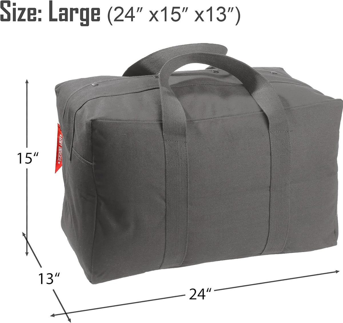 Tactical Parachute Cargo Bag Heavy Duty Canvas Carry Duffle Simple Solid Spacious Gear Bag