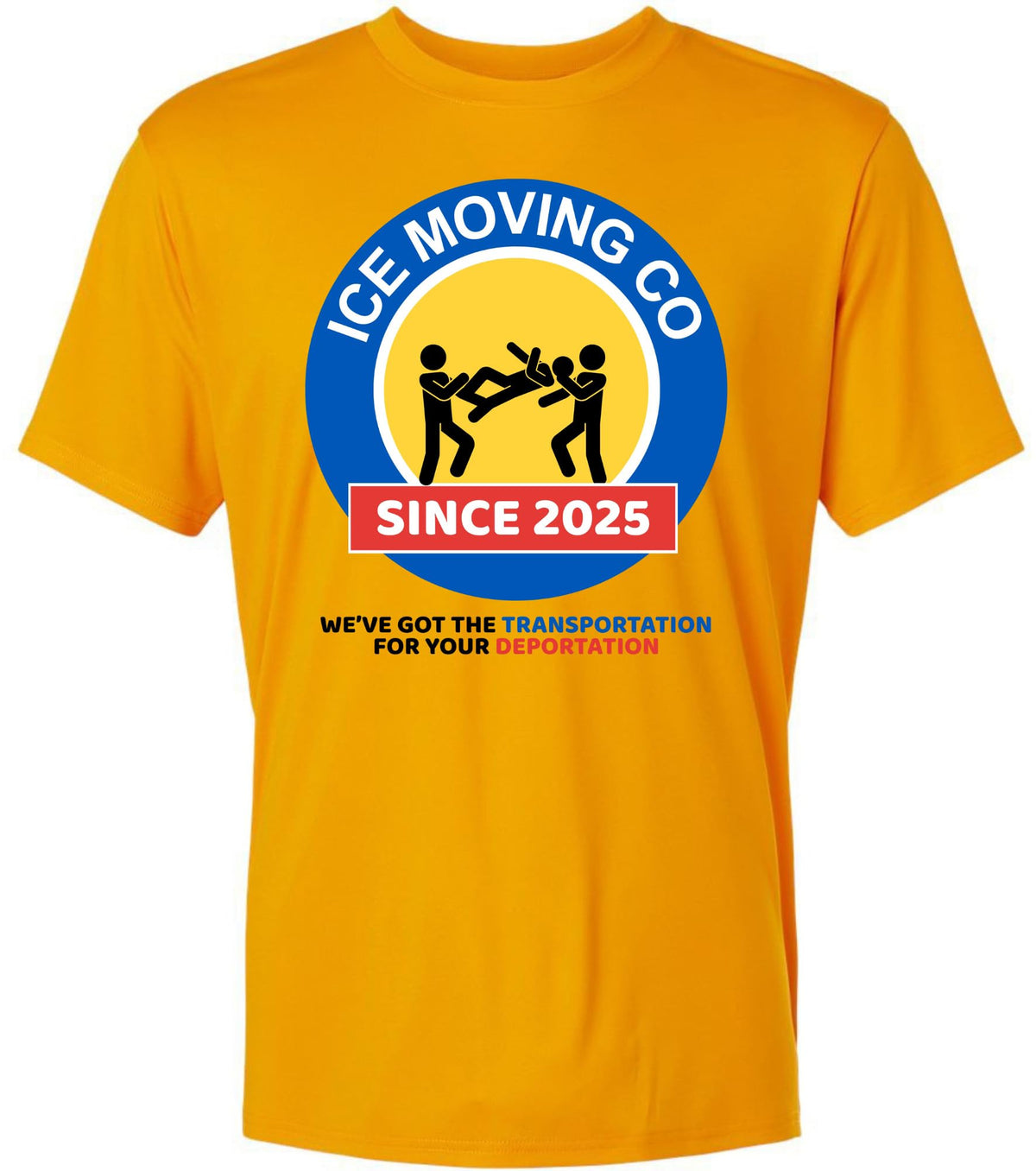 ICE Moving Co. T-Shirt Since 2025 | Deportation Transportation Funny Parody Tee Shirt