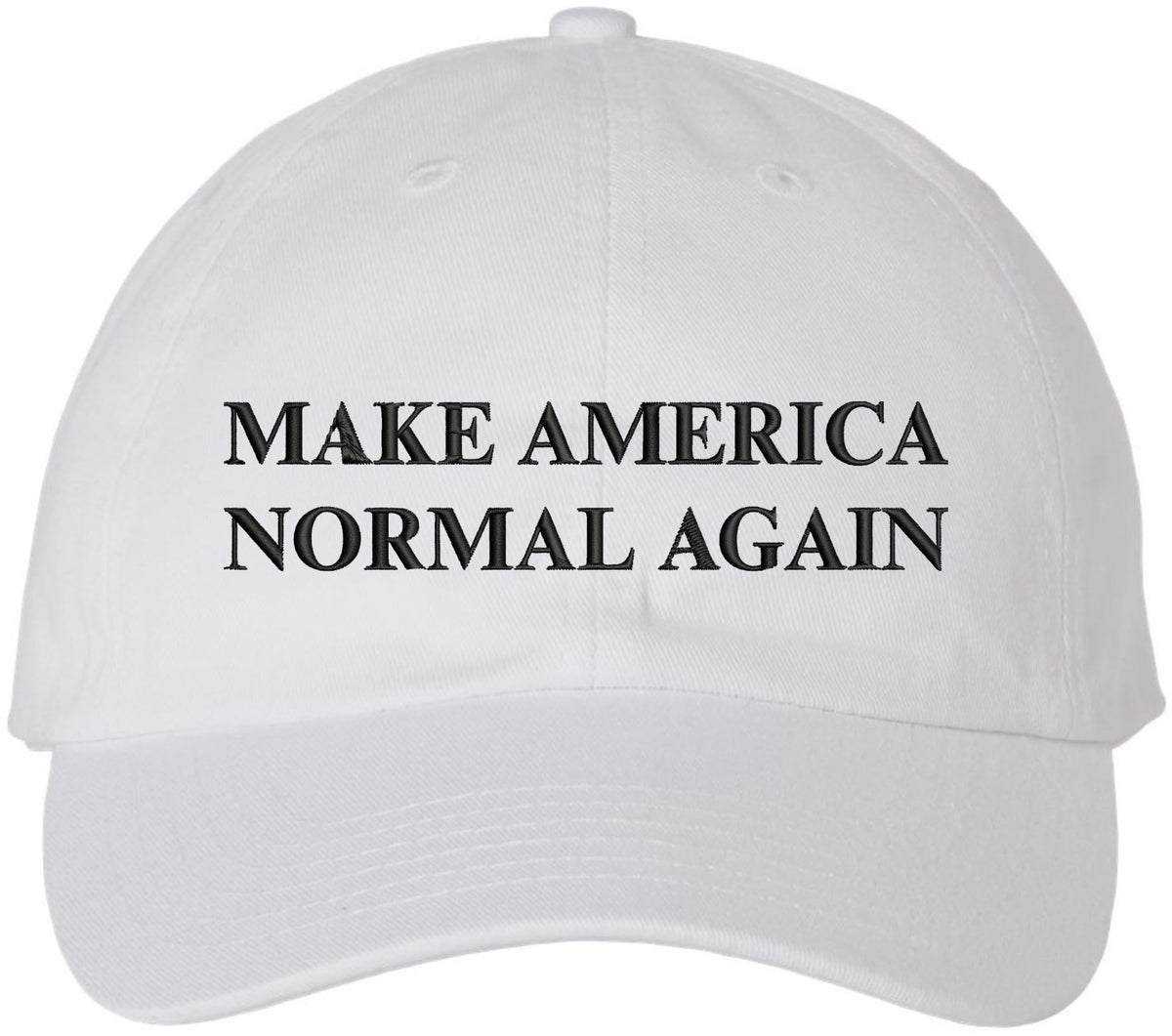 Make America Normal Again Embroidered Dad Hat | Funny Political Baseball Cap | Unisex Cotton Adjustable