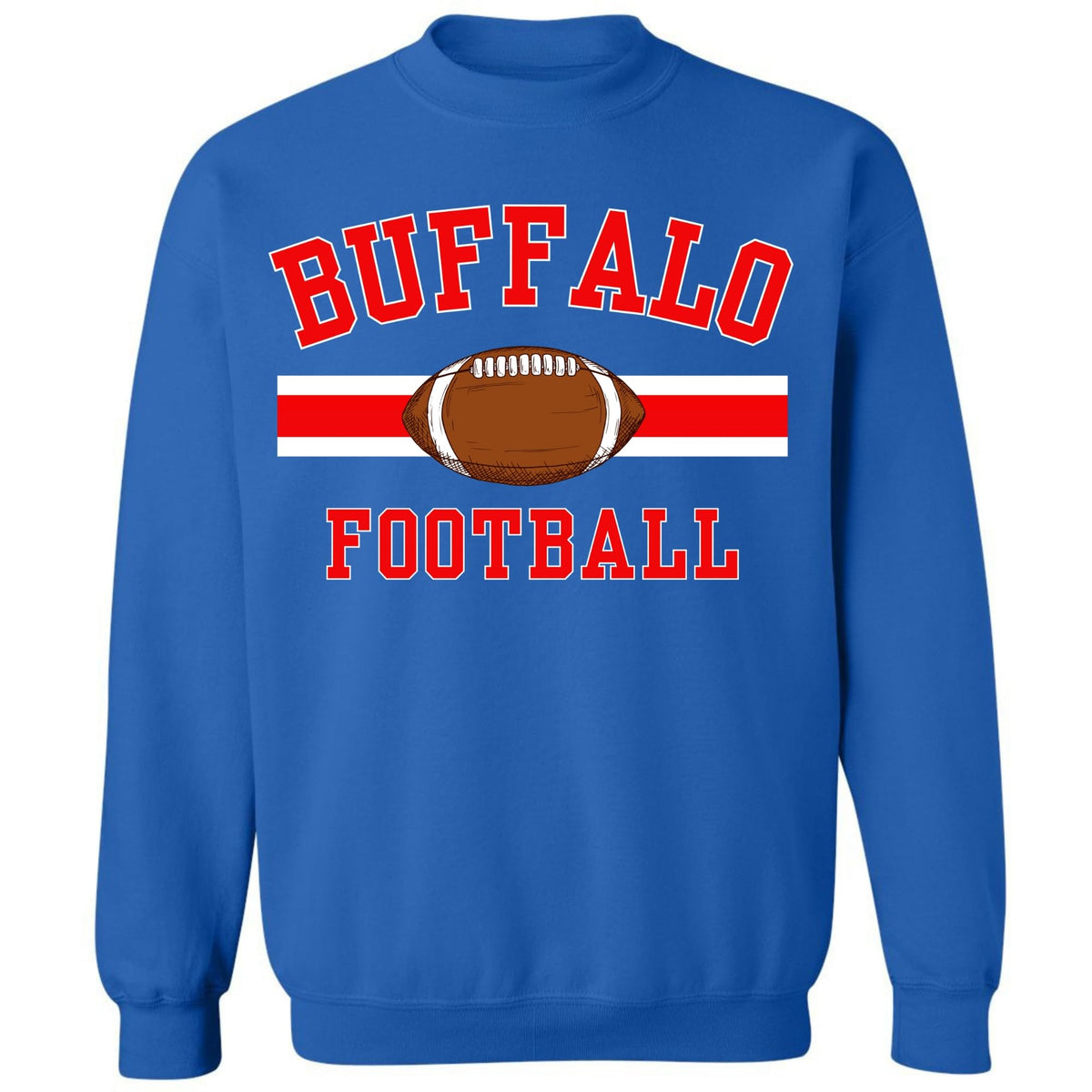 National Football US City League Teams Crewneck Sweatshirt | USA City Warm Sports Fan Gameday Pullover