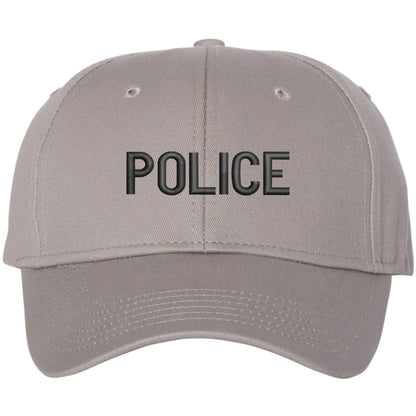 POLICE Embroidered Baseball Hat Structured Adjustable Uniform Cap for Guard, Officer, Policeman