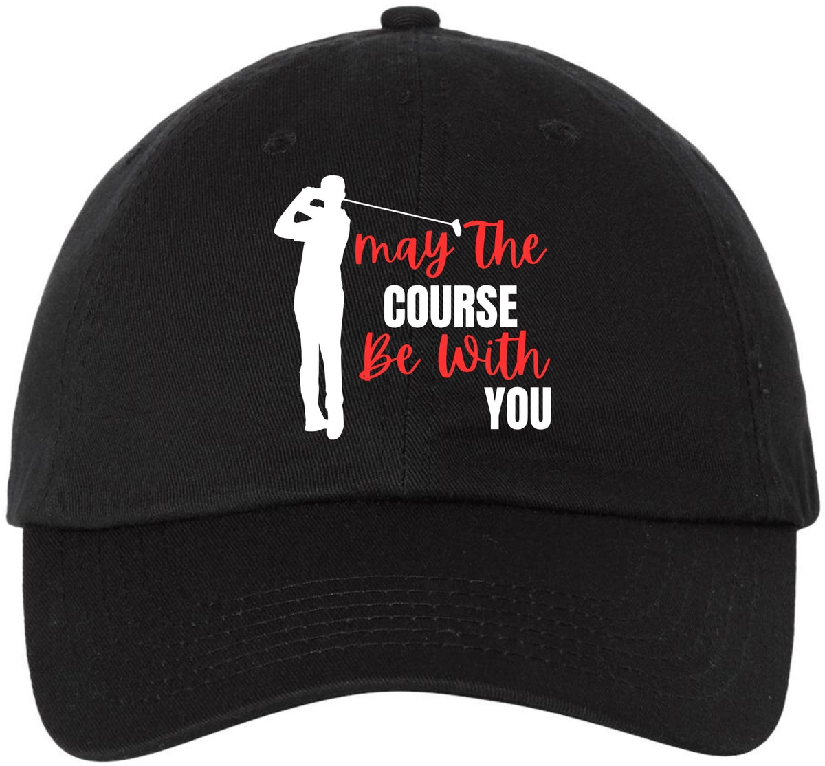 Golf Embroidered Baseball Cap | Funny Sports 100% Cotton Adjustable Dad Hat for Men & Women