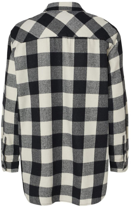 Women’s Boyfriend Oversized Flannel Shirt, Ultra Soft Modern Fit Bufflao Plaid Button Up Top