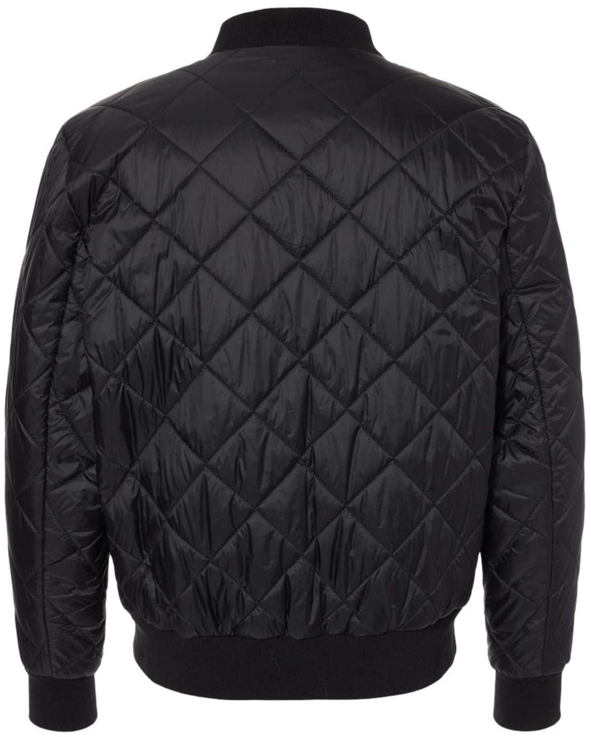Diamond Quilted Packable Men's Bomber Jacket | Polyester with Nylon Lining Warm Comfortable Jacket