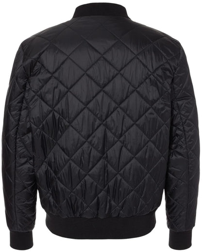 Diamond Quilted Packable Men's Bomber Jacket | Polyester with Nylon Lining Warm Comfortable Jacket