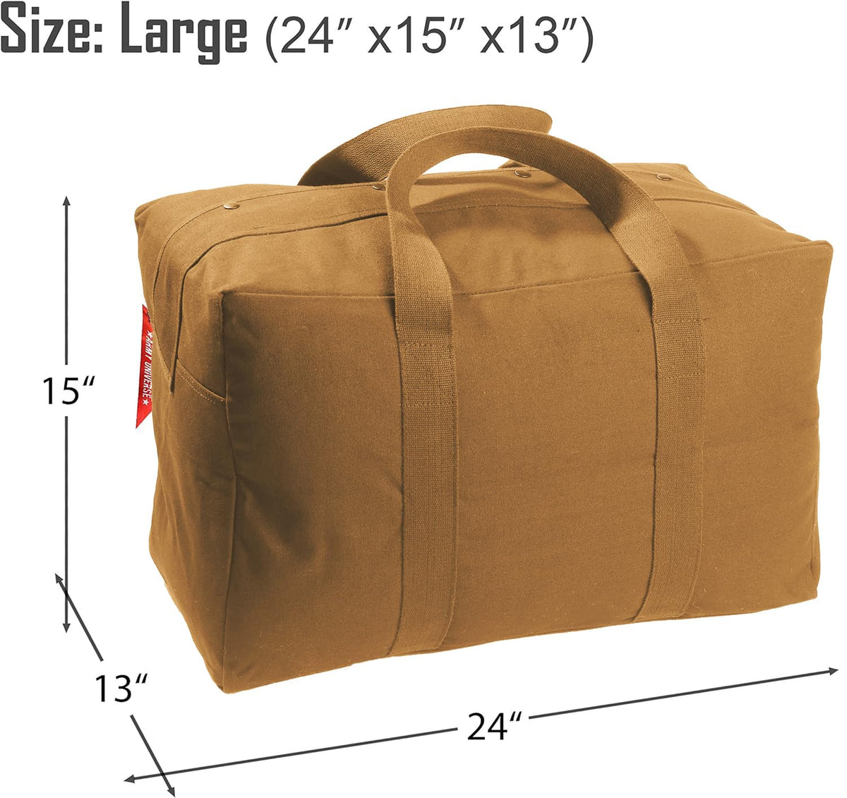 Tactical Parachute Cargo Bag Heavy Duty Canvas Carry Duffle Simple Solid Spacious Gear Bag