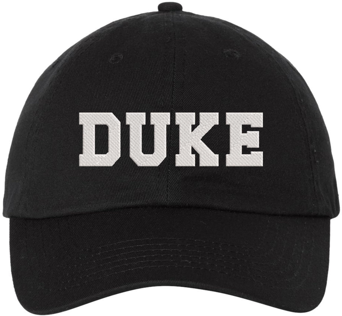 DUKE Embroidered Dad Hat Adjustable Baseball Cap Strapback Low Profile Cap