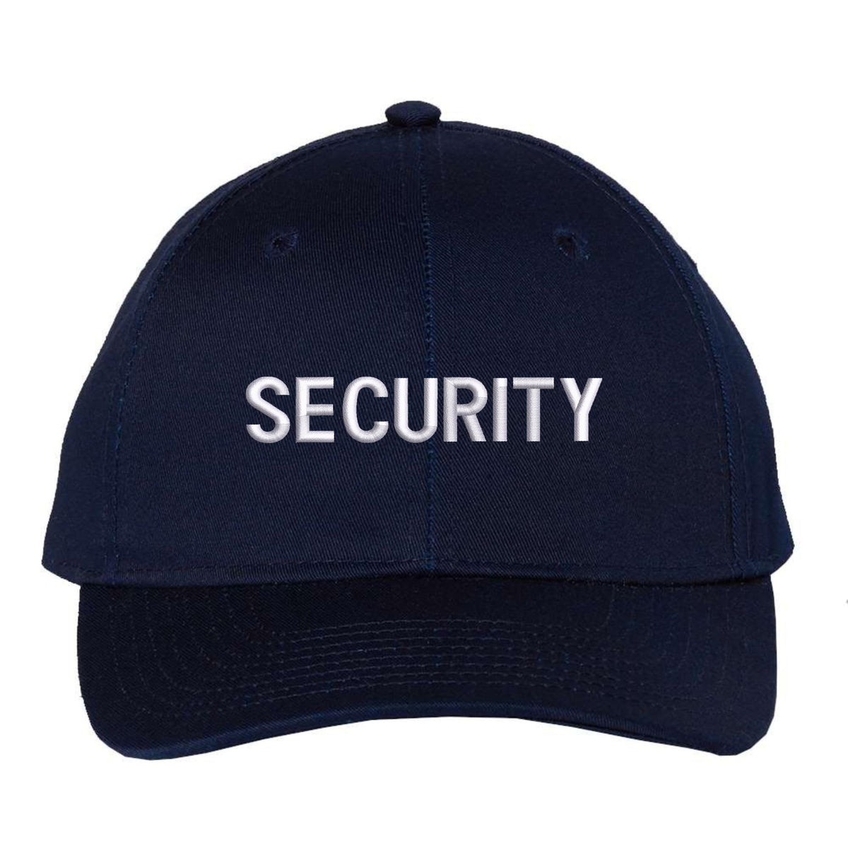 SECURITY Lightweight Twill Snapback Cap Structured Uniform Guard Agent Adjustable Hat