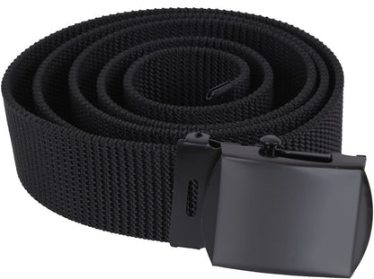 Nylon Web Belt Reversible Heavy Duty Tactical Military Waist Webbed Belt with Metal Slider Buckle