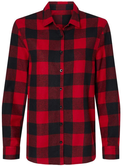 Women’s Boyfriend Oversized Flannel Shirt, Ultra Soft Modern Fit Bufflao Plaid Button Up Top