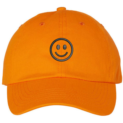 SMILEY FACE Adjustable Dad Cap Unstructured Face Trendy Unisex Preppy Hat