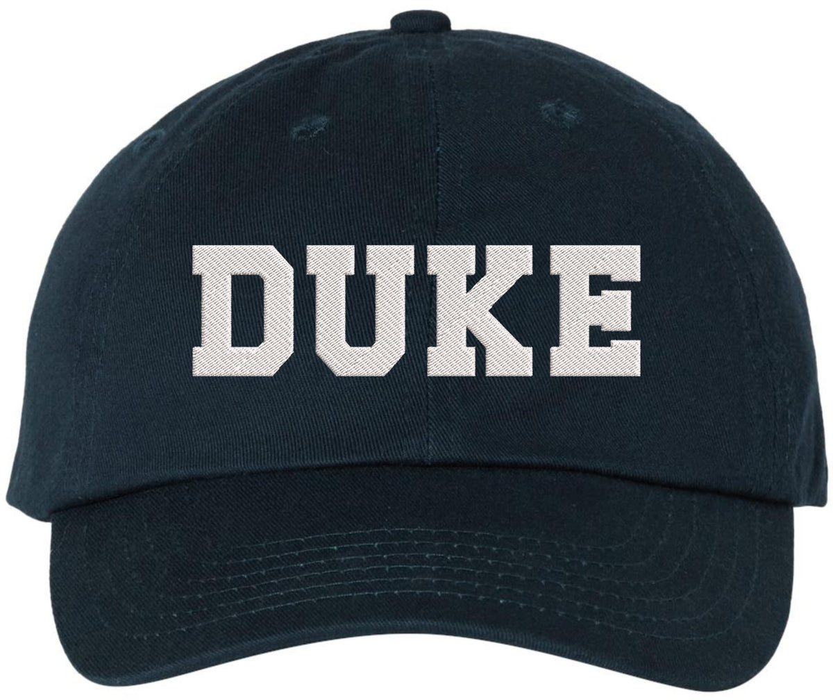 DUKE Embroidered Dad Hat Adjustable Baseball Cap Strapback Low Profile Cap
